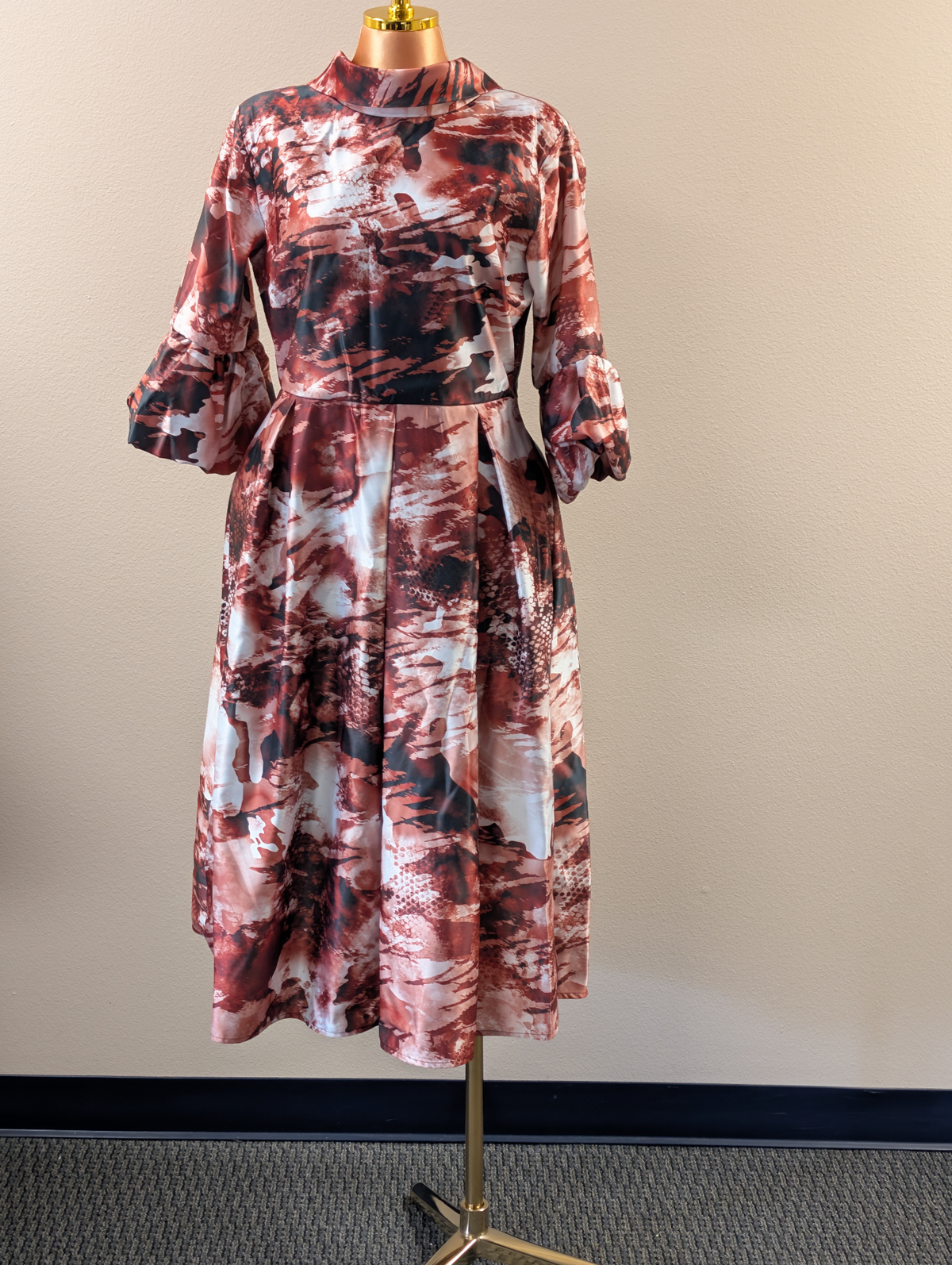 A-Line Pleated Dress
