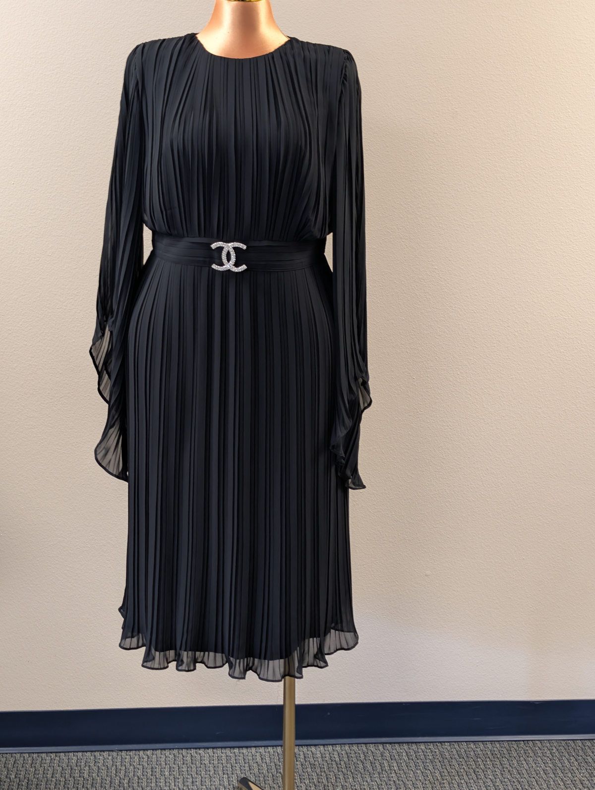 Pleated A-Line Dress